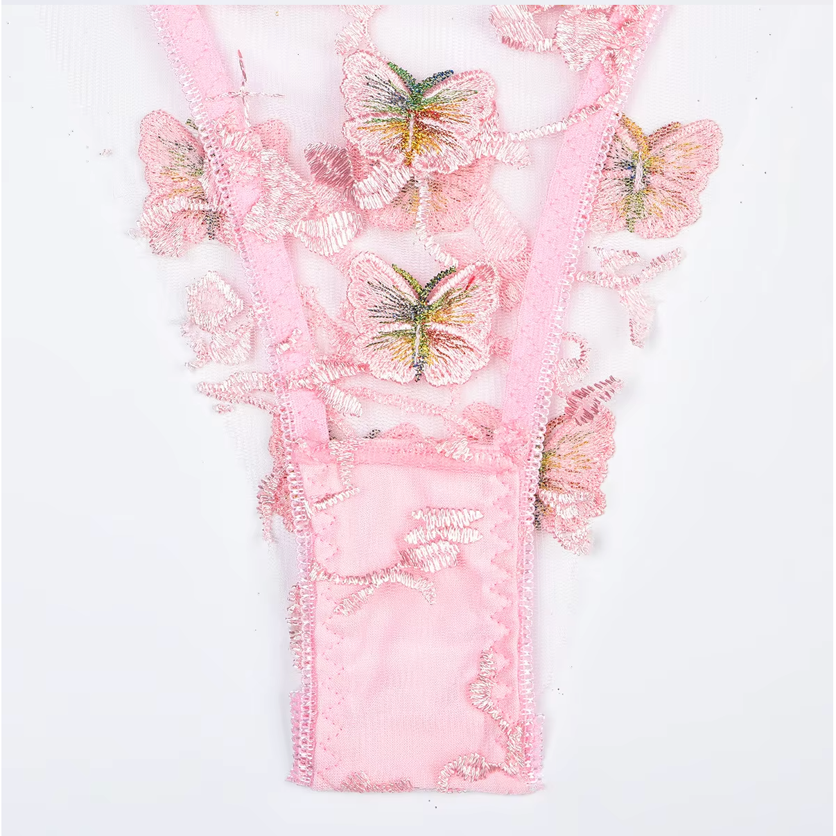 Neda Pink Butterfly Lace